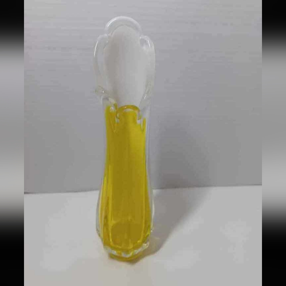 Yellow Swung Vase 9.5 inch